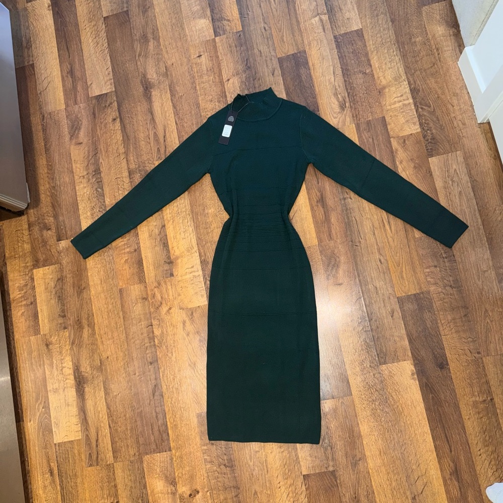 Green Long Sleeve Dress